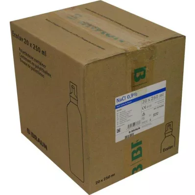 Tuzlu su çözeltisi %0,9 B.Braun SPÜLLÖSUNG Ecolav, 20X250 ml