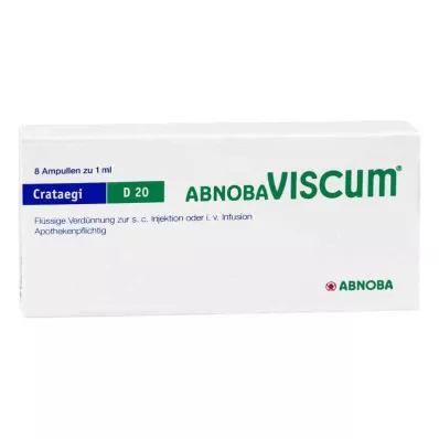 ABNOBAVISCUM Crataegi D 20 ampul, 8 adet ABNOBAVISCUM Crataegi D 20 ampul, 8 adet