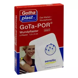 GOTA-POR 5x7.2 cm steril yara bantları, 5 adet