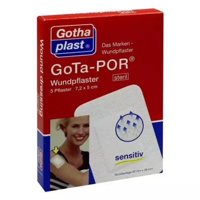 GOTA-POR 5x7.2 cm steril yara bantları, 5 adet