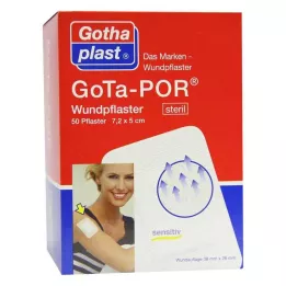 GOTA-POR 5x7.2 cm steril yara bantları, 50 adet