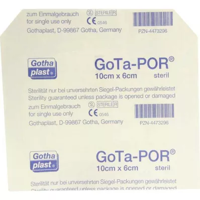 GOTA-POR Yara alçısı steril 60x100 mm, 1 adet GOTA-POR Yara alçısı steril 60x100 mm, 1 adet