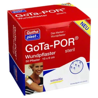 GOTA-POR Yara bantları steril 60x100 mm, 50 adet GOTA-POR Yara bantları steril 60x100 mm, 50 adet