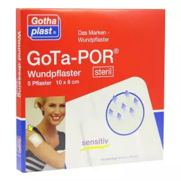 GOTA-POR 80x100 mm steril yara bantları, 5 adet