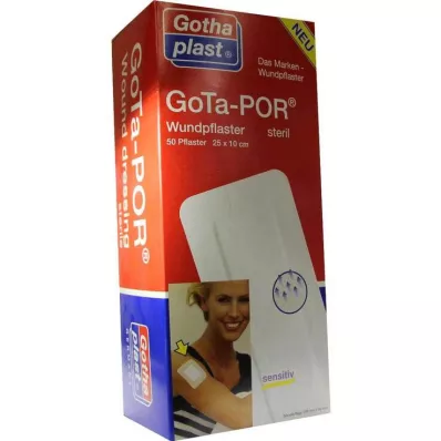 GOTA-POR Yara bantları steril 100x250 mm, 50 adet