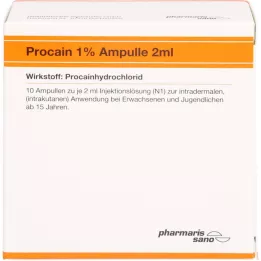 PROCAIN Röwo %1 ampul 2 ml, 10X2 ml