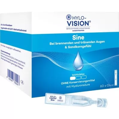 HYLO-VISION sine tek dozluk pipetler, 60X0,4 ml