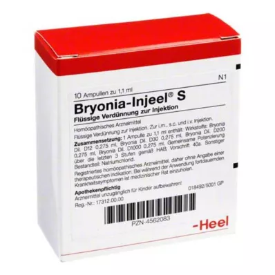 BRYONIA INJEEL S Ampuller, 10 adet BRYONIA INJEEL S Ampuller, 10 adet