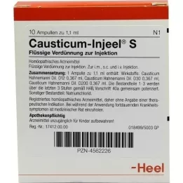 CAUSTICUM INJEEL S Ampuller, 10 adet