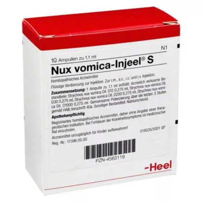 NUX VOMICA INJEEL S Ampuller, 10 adet