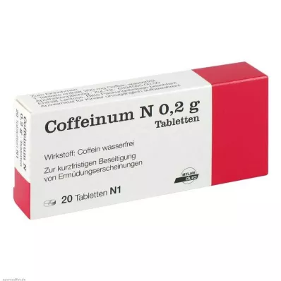 COFFEINUM N 0,2 g tablet, 20 adet