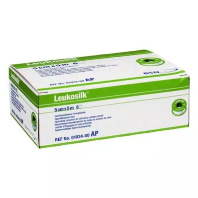 LEUKOSILK 5 cmx5 m, 6 adet LEUKOSILK 5 cmx5 m, 6 adet