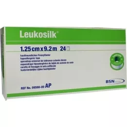 LEUKOSILK 1,25 cmx9,2 m, 24 adet