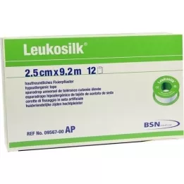 LEUKOSILK 2,5 cmx9,2 m, 12 adet