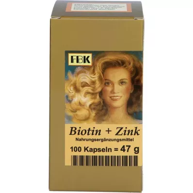 BIOTIN PLUS Çinko saç kapsülleri, 100 adet