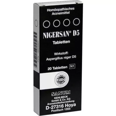 NIGERSAN D 5 tablet, 20 adet