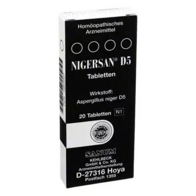 NIGERSAN D 5 tablet, 20 adet NIGERSAN D 5 tablet, 20 adet