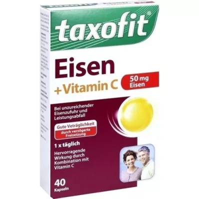 TAXOFIT Demir+C Vitamini yumuşak kapsülleri, 40 adet