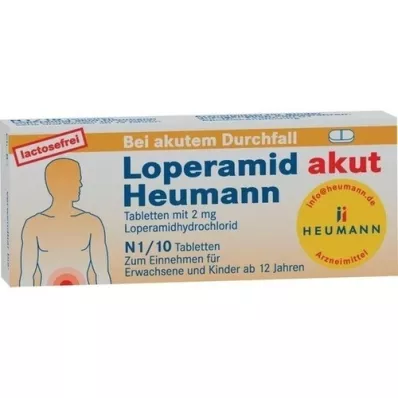 LOPERAMID akut Heumann tabletleri, 10 adet