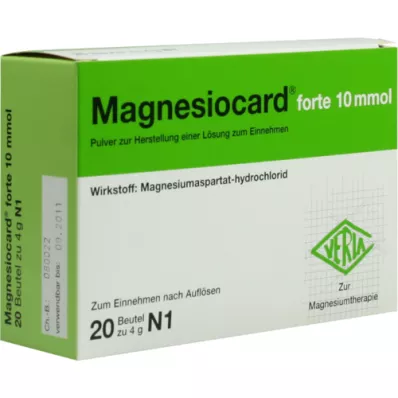 MAGNESIOCARD forte 10 mmol Plv.z.Her.e.Lsg.z.Einn., 20 adet