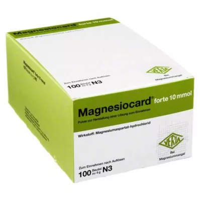 MAGNESIOCARD forte 10 mmol Plv.z.Her.e.Lsg.z.Einn., 100 adet