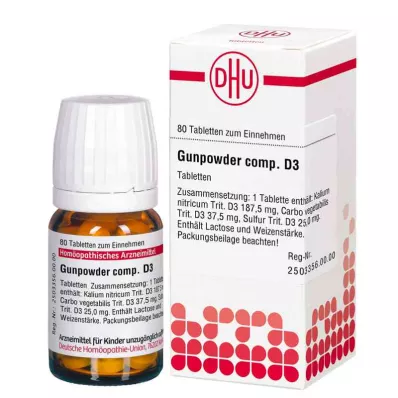 GUNPOWDER comp.D 3 tablet, 80 adet