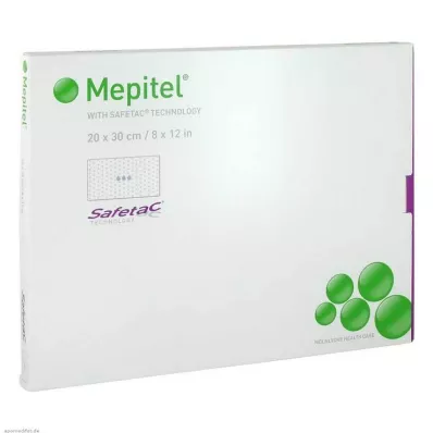 MEPITEL Silikon örgü sargı 20x30 cm steril, 5 adet
