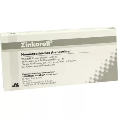 ZINKORELL Ampuller, 10X1 ml