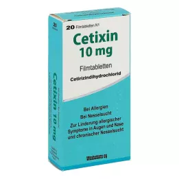 CETIXIN 10 mg film kaplı tabletler, 20 adet