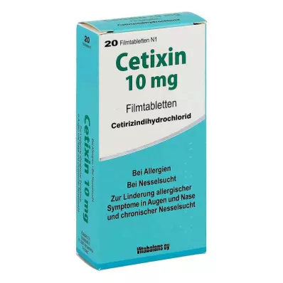 CETIXIN 10 mg film kaplı tabletler, 20 adet