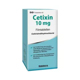CETIXIN 10 mg film kaplı tablet, 50 adet