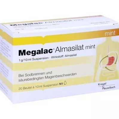 MEGALAC Almasilat nane süspansiyonu, 20X10 ml