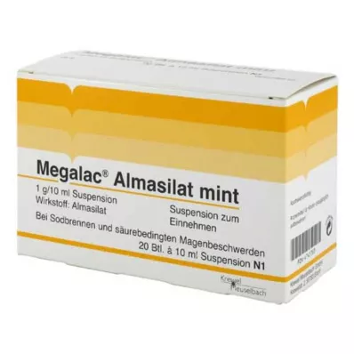 Megalac Almasilat nane süspansiyonu, 20x10 ml Megalac Almasilat nane süspansiyonu, 20x10 ml