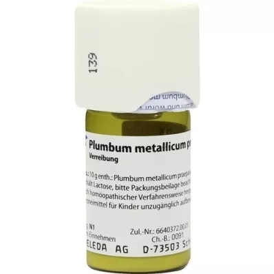 PLUMBUM METALLICUM praep. D 6 Tritürasyon, 20 g