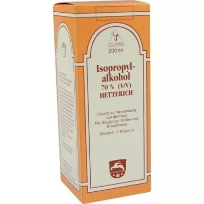 ISOPROPYLALKOHOL %70 V/V Hetterich, 200 ml