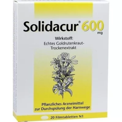 SOLIDACUR 600 mg film kaplı tabletler, 20 adet