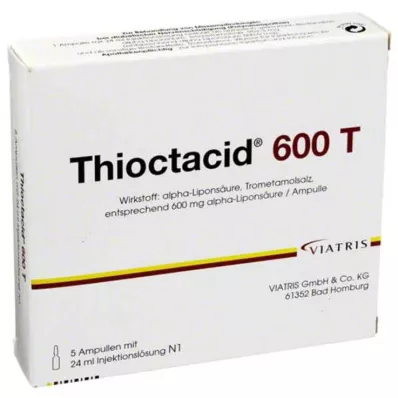 THIOCTACID 600 T enjeksiyonluk çözelti, 5X24 ml