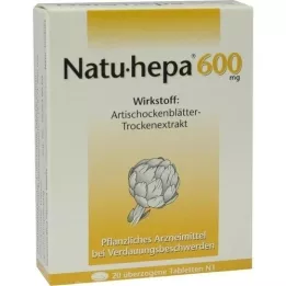 NATU HEPA 600 mg kaplı tablet, 20 adet