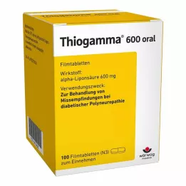 THIOGAMMA 600 oral film kaplı tablet, 100 adet