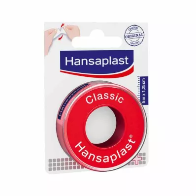 HANSAPLAST Klasik 1,25 cm x 5 m sabitleme alçısı, 1 adet