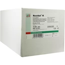 ROSIDAL K bandaj 8 cmx5 m steril tekli paketlenmiş, 10 adet