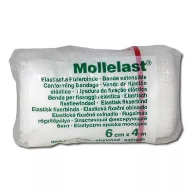 MOLLELAST Bandajlar 6 cmx4 m beyaz, 1 adet