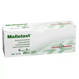MOLLELAST Bandajlar 6 cmx4 m beyaz, 20 adet