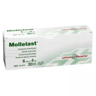Mollelast 6cmx4m beyaz, 20 adet