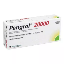 PANGROL 20.000 enterik kaplı tablet, 50 adet