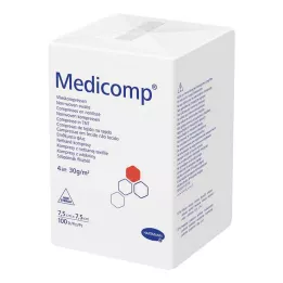 MEDICOMP Non-woven komp. steril olmayan 7,5x7,5 cm 4 katlı, 100 adet