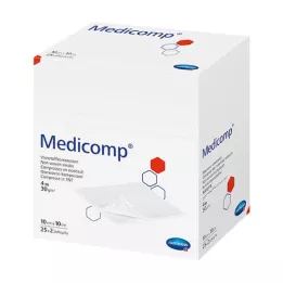 MEDICOMP Non-woven komp. steril olmayan 10x10 cm 4 katlı, 100 adet