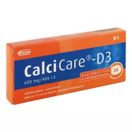 CALCICARE D3 Çiğneme Tableti, 20 Kapsül
