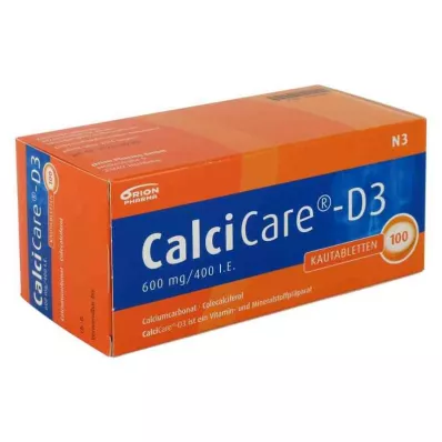 CALCICARE D3 Çiğneme Tableti, 100 Kapsül