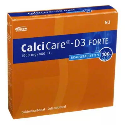 CALCICARE D3 forte efervesan tablet, 100 adet CALCICARE D3 forte efervesan tablet, 100 adet